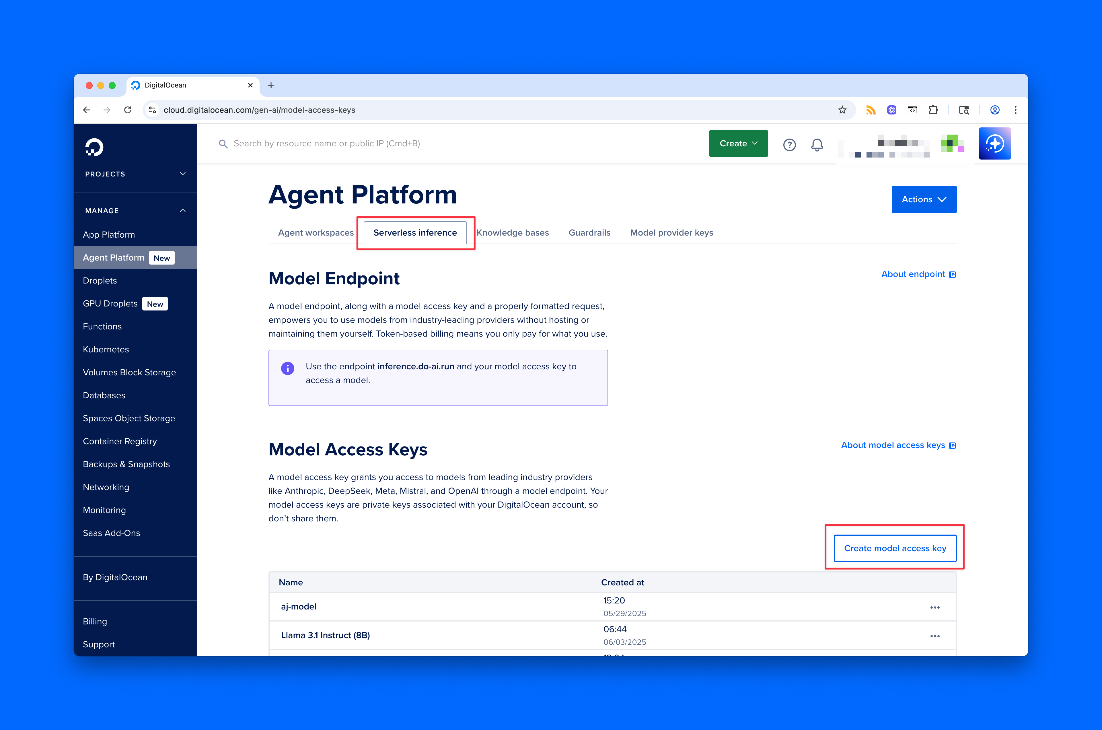 Gradient AI Serverless Inference